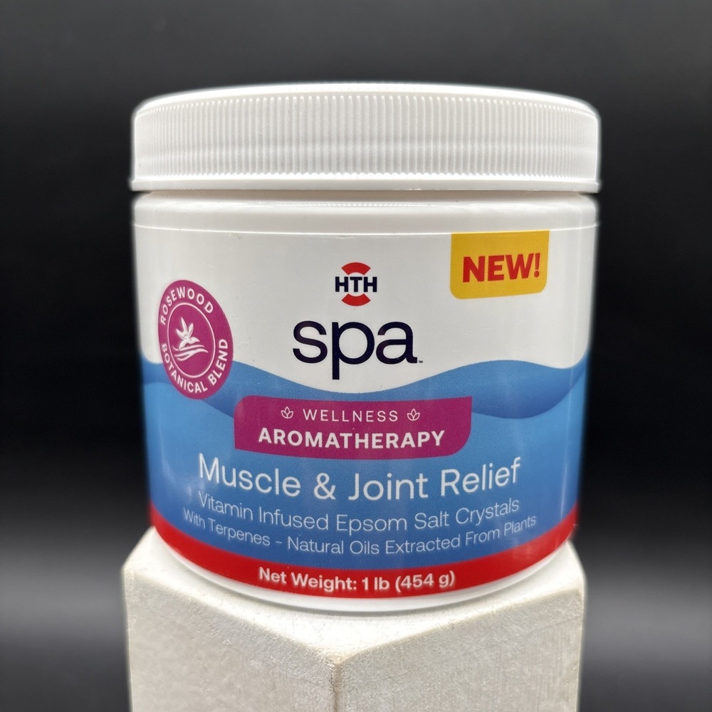 HTH Spa Muscle Joint Relief Epsom Salt 1lb Rosewood Hot Tub 86001